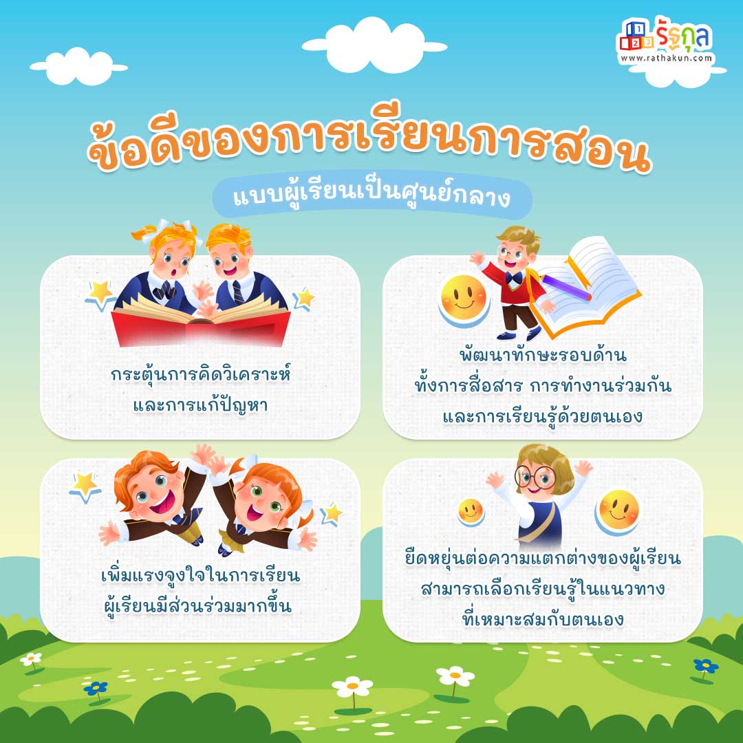 ข้อดีของการเรียนการสอนแบบผู้เรียนเป็นศูนย์กลาง